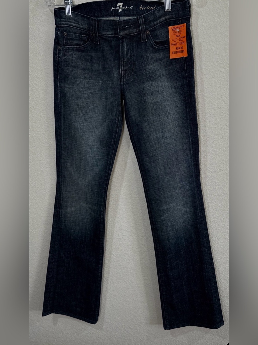 NWT 7 For All Mankind Women's Bootcut Jeans - Dark Blue Wash